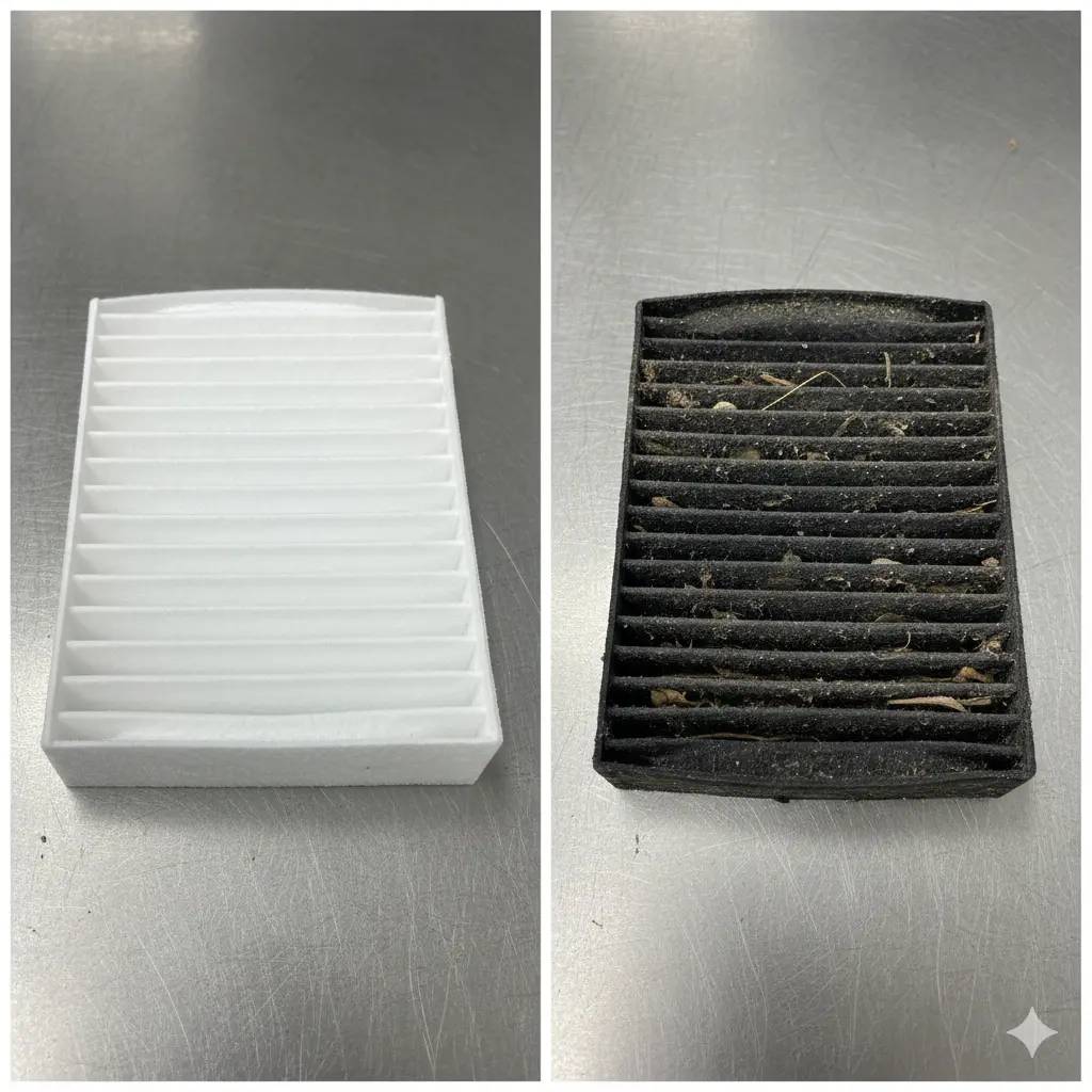 Ваш старий салонний фільтр. Саме цим ви дихаєте без вчасного ТО